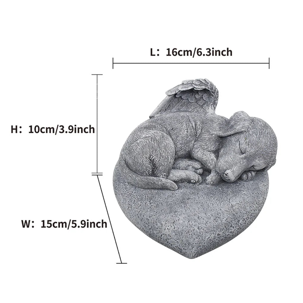 Customizable Cute Love Dog Decor - Halloween Home Decor & Cheap Room Decor Resin Craft Ornament