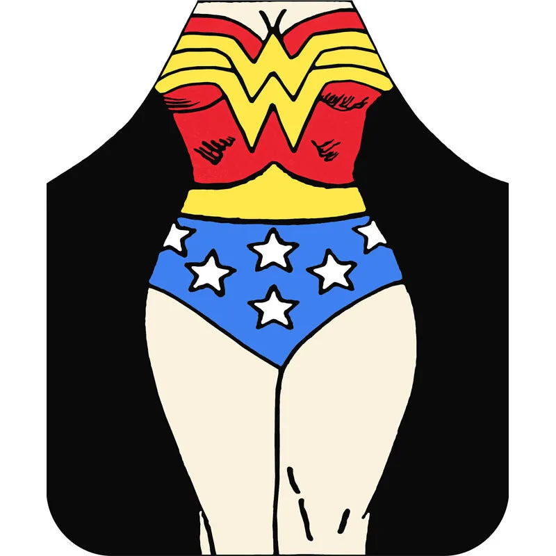 3D Cartoon Kitchen Apron - Funny Digital Print Cooking Apron for Women