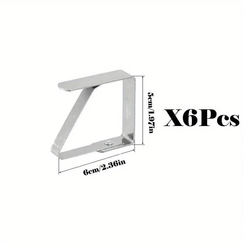 Outdoor table with stainless steel tablecloth clip, metal tablecloth clip, picnic party wedding tablecloth clip