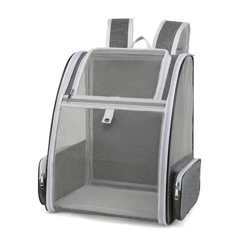 Practical, foldable cross-border pet bag. New style for cats and dogs, portable, breathable, spacious. Portable cat backpack.