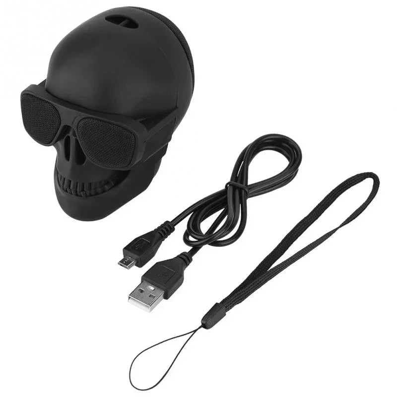 Skull Bluetooth Speaker - Portable Wireless Mini Speaker with Enhanced Bass