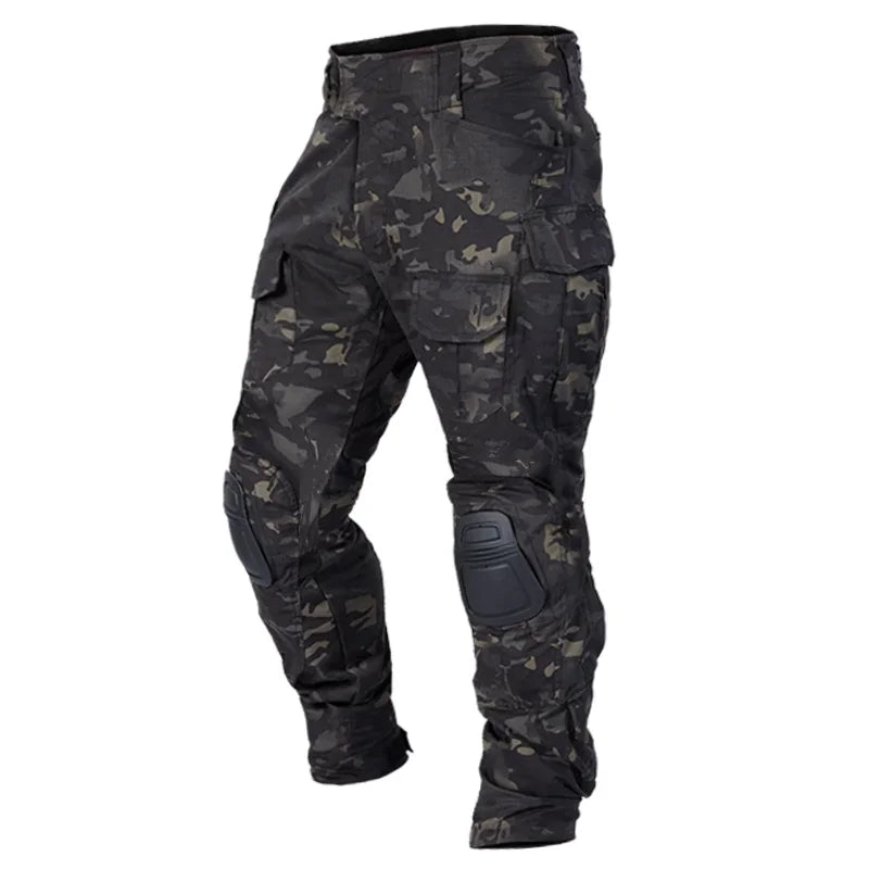 Tactical Uniform Camo Multicam Combat Shirts Cargo Pants +pads Sniper Hunting Clothes Suits Trainning Airsoft Paintball Sets