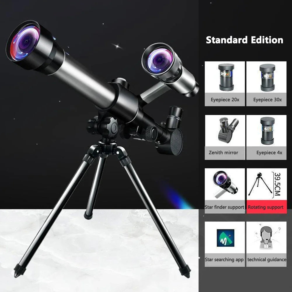 Professional Astronomical Telescope for Space Monocular with 3pcs Eyepiece Powerful Binoculars for Star Observation