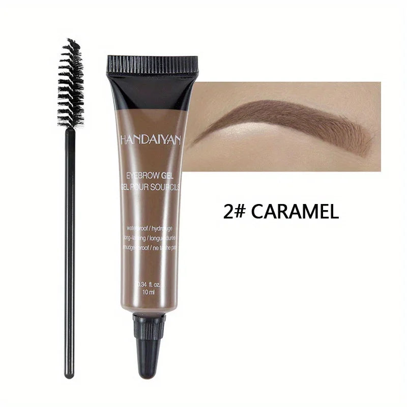6- Color Eyebrow Gel Waterproof Smudge Proof Styling Liquid Color Rendering Eyebrow Dye Cream