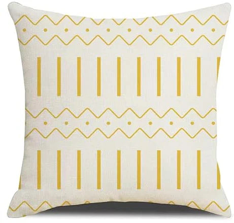 Cushion cover 45x45 cm square yellow geometric letters modern decorative cushion cover for pillows living room sofa home decor