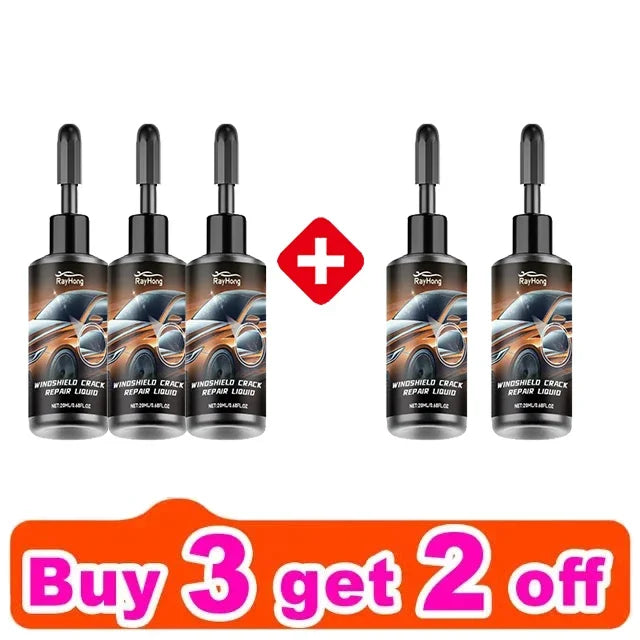 Professional Windshield Crack Repair Fluid - DIY Glass Restoration Kit