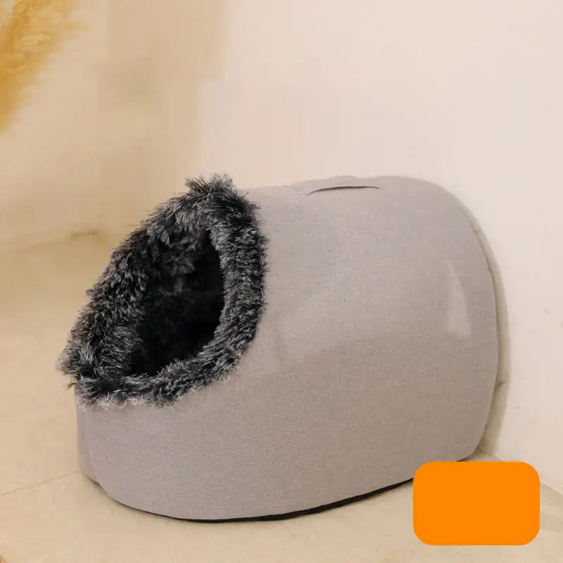 Cat Bed Comfortable Pet Sleeping Bed, Portable Cat Bed Warm And Thickened Pet Bed With Handle Portable Cat Bed Winter Pet Suppli