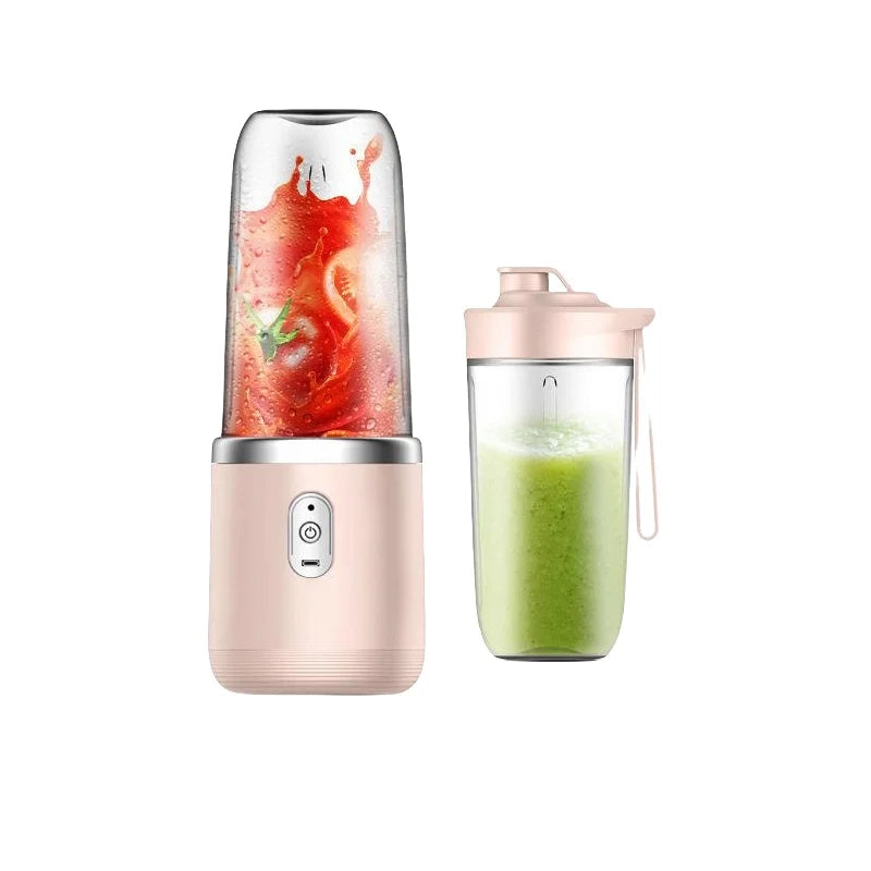 Electric Juicer Cup Portable USB Multifunction Double Cup Juicer Fruit Blender Milkshake Juice Cup Smoothie Blender