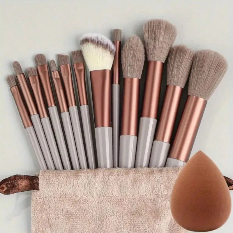 1/13/14/15PCS Professional Makeup Brush Set, Soft Synthetic Hair Foundation Powder Blush Eyeshadow Brushes, Complete Cosmetic Ma