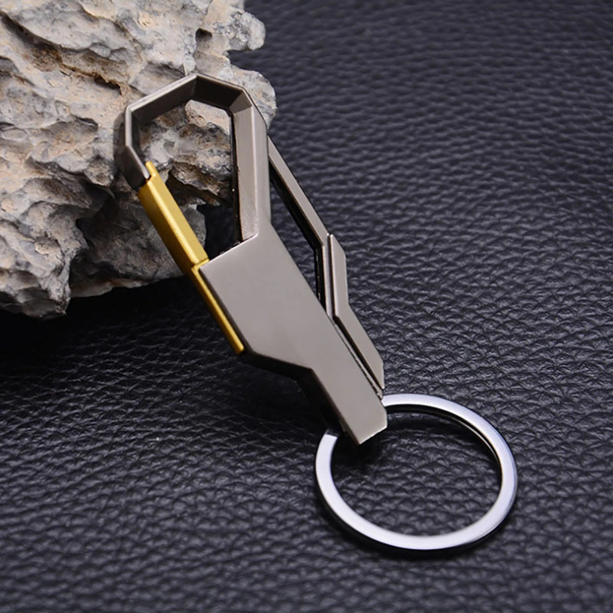 3 Color Key Chain Key Ring Silver Color Metal Inlay Keychain for Classic Men Car Key Chain Romantic Gift for Man Women
