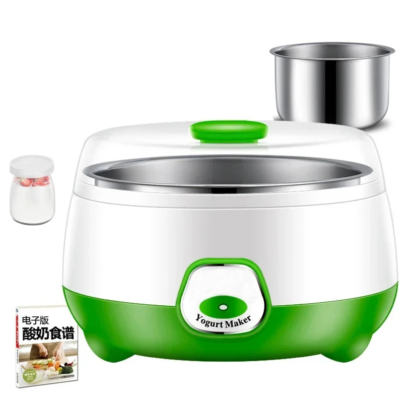 1L Electric Yogurt Maker - Automatic Multifunctional Fermenting Machine for Yogurt, Natto & Rice Wine