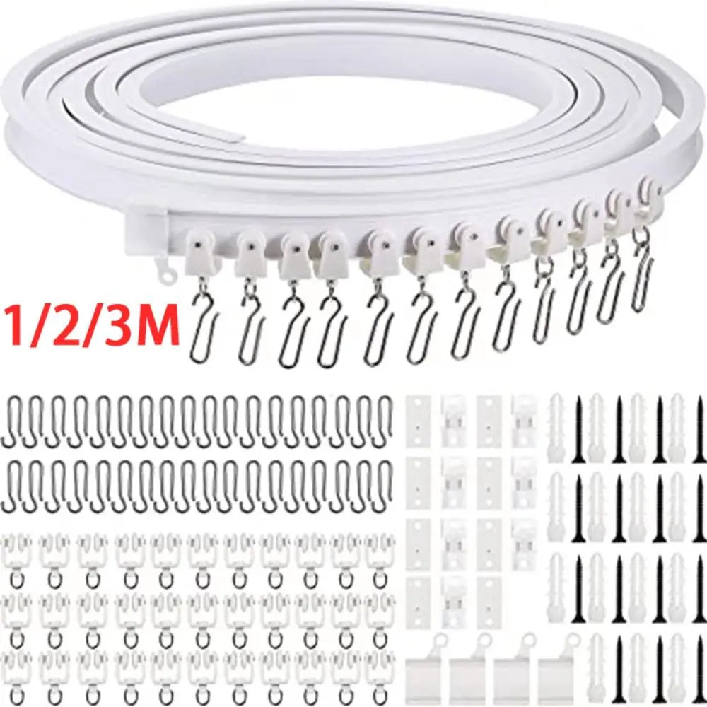 Curtain Track Silencer White Curtain Rail Plastic Curtains Visible Track
