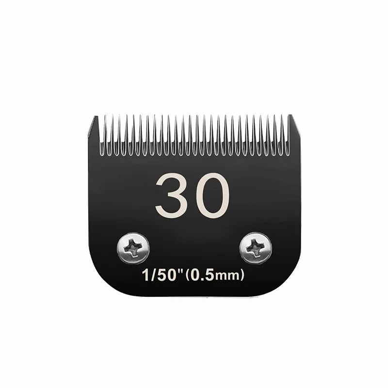 Black 4FC#5FC#7FC#10#15# Blade Dog Grooming, Detachable Pet Clipper Blade, Made of Stainless Steel Blade Compatible