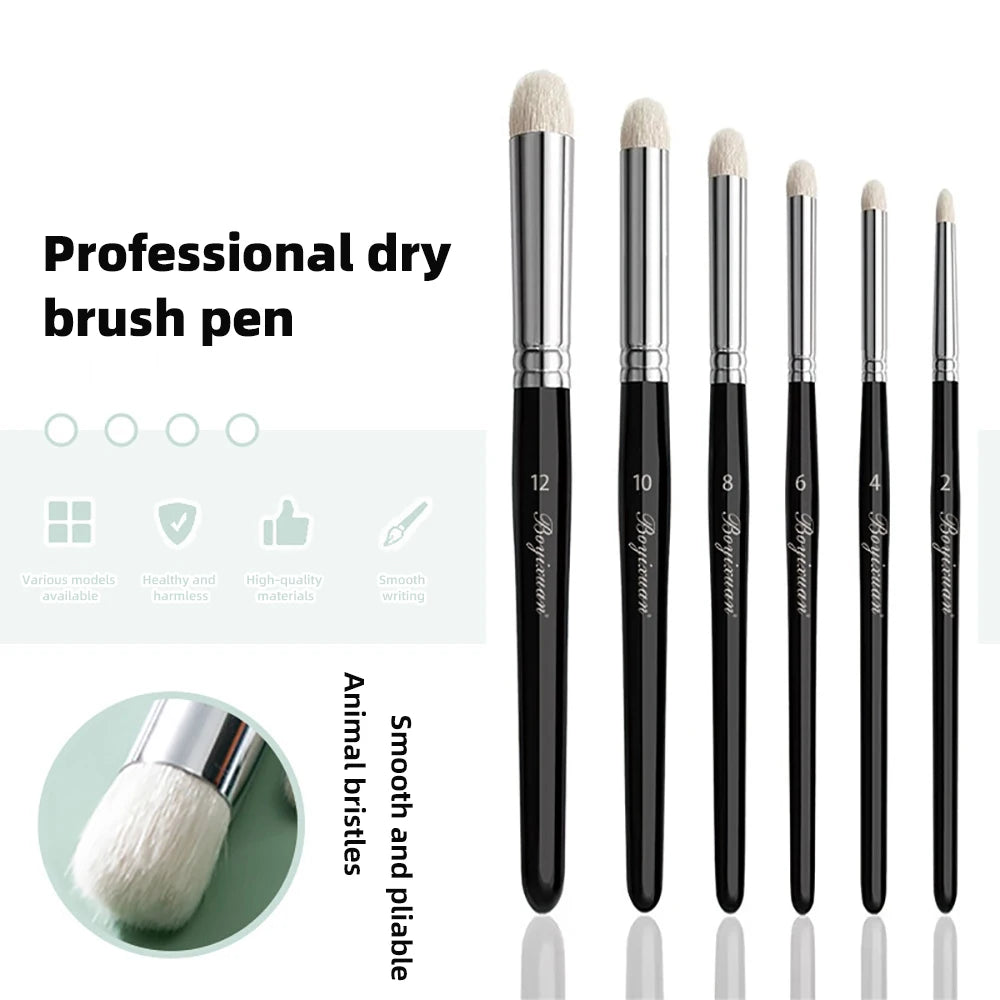 Paint Brush Set Fine Detail Goat Hair Handle Paintbrush for Art Painting Acrylic Watercolor Detailing Miniature Paint Brushes