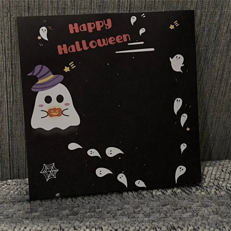Halloween Themed Gel Pens 0.5mm Tip Diameter Featuring Ghosts Pumpkins Witch Hats - Perfect for Classroom Rewards