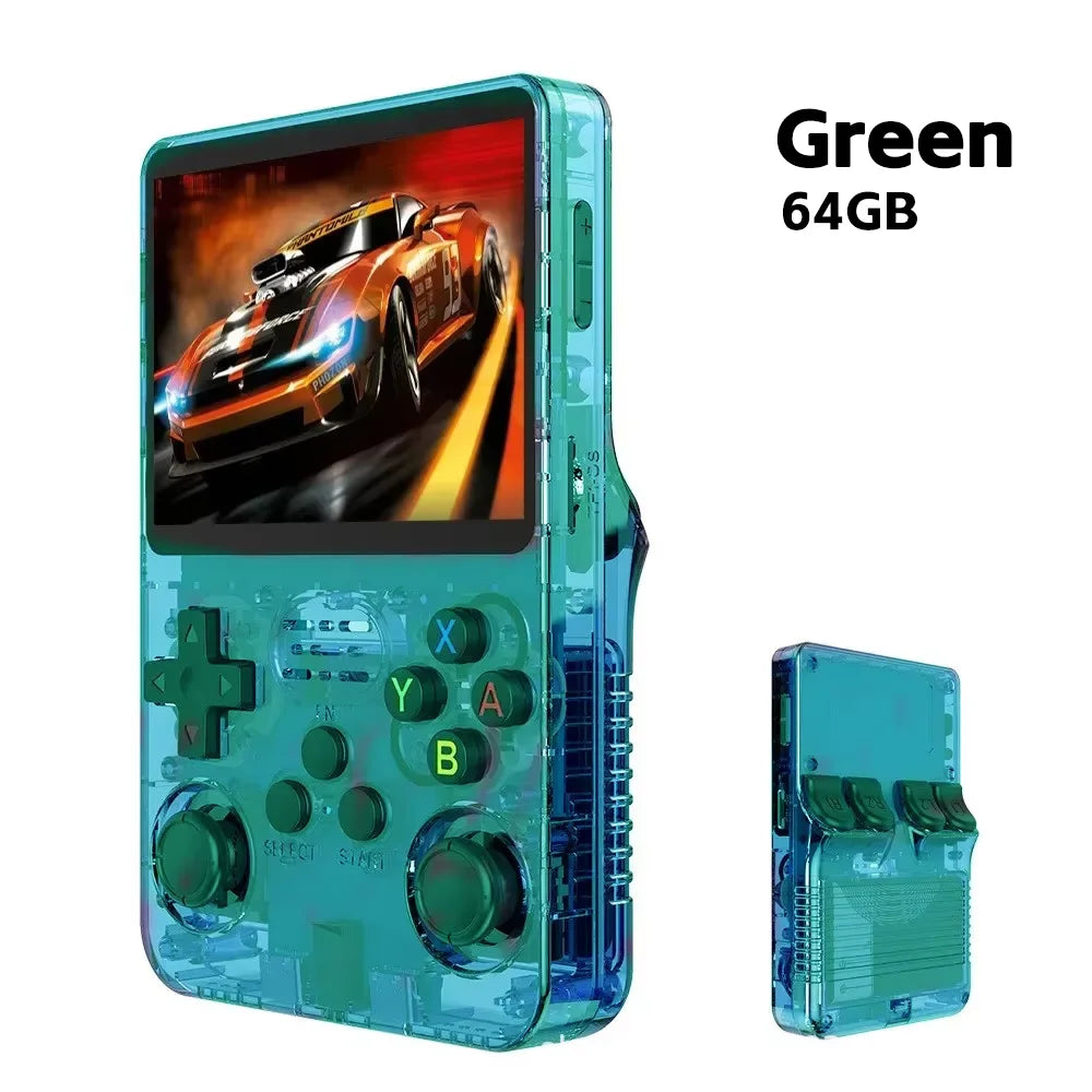 R36S Retro Handheld Gaming Console - 3.5" IPS Screen with 128GB Games