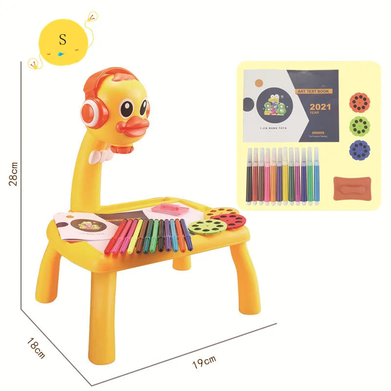 Premium LED Projector Drawing Table - Educational Art Set for Kids