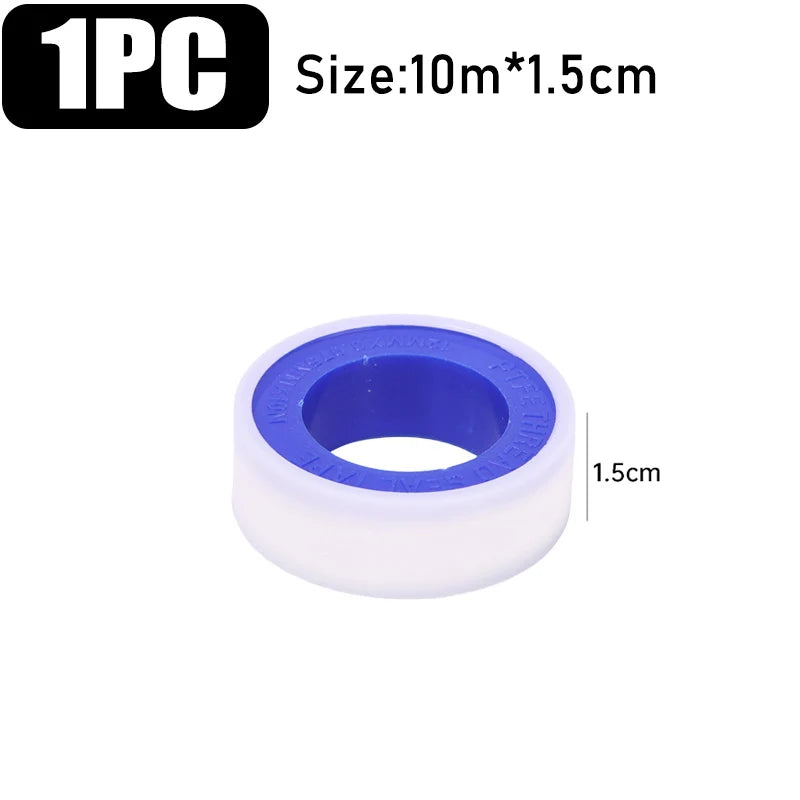 Professional PTFE Thread Seal Tape - Water Pipe Leak Prevention & Plumbing Repair