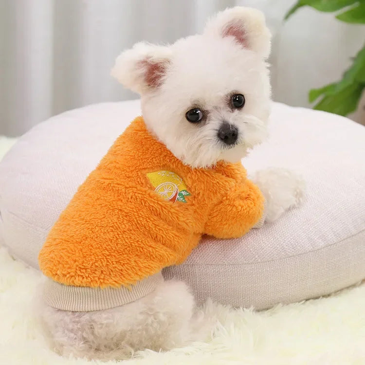 Premium Fleece Dog Hoodie - Warm Winter Coat for Small Dogs