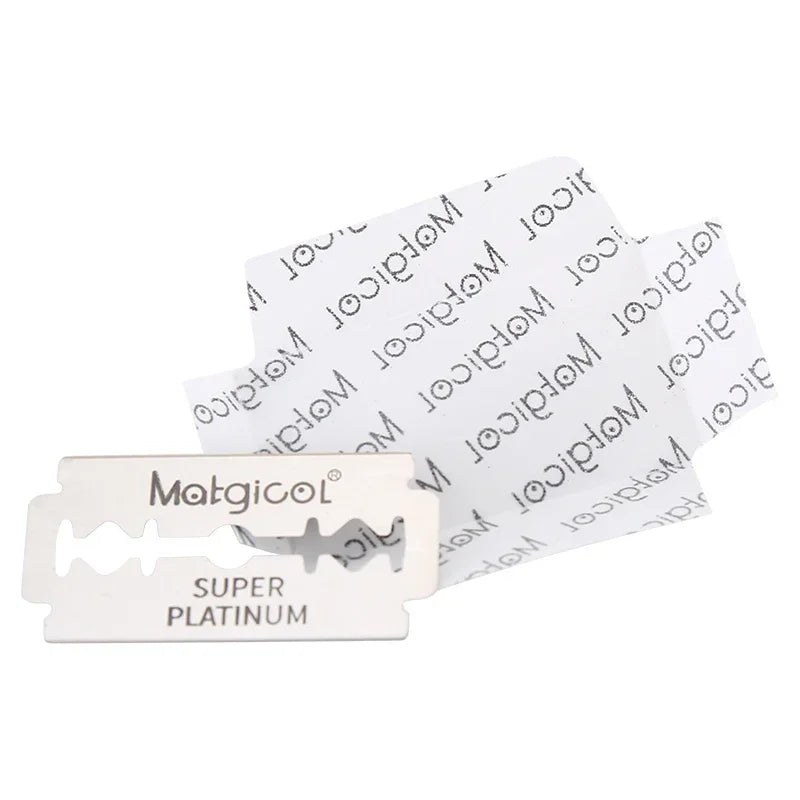 Wholesale 20 Pcs Double Steel Edge Blade Razor Blades Stainless Safety Ultra-sharp To Shave Blade For Manual Razor Safety