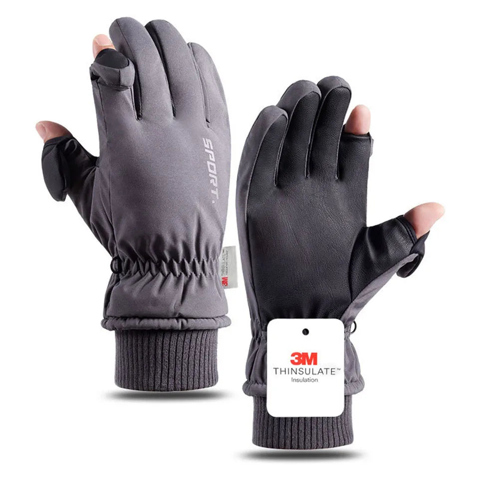 GTUBIKE 1 Pair Winter Men Women Gloves TouchScreen Waterproof Windproof Gloves Outdoor Sports Warm Cycling Snow Ski Gloves