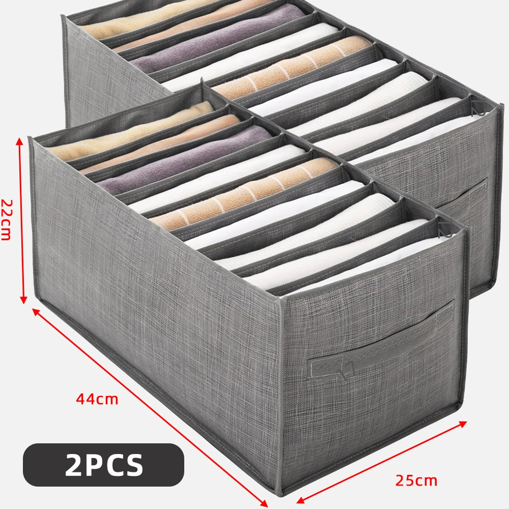 Closets Clothes Organizer Jeans Pants Storage Box Cabinet Drawer Separator Underwear Socks T-Shirt Wardrobe Storage Organizers