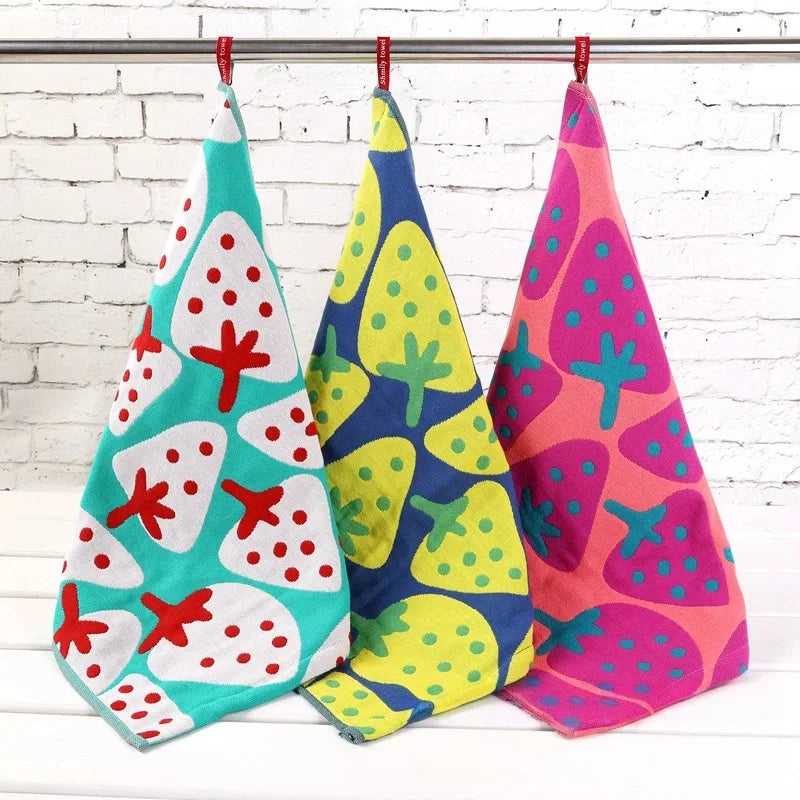 Useful Towel Square Face Towel Strong Water Absorption Small Pure Cotton Wipe Hands Soft Absorbent Kitchen Square Scarf