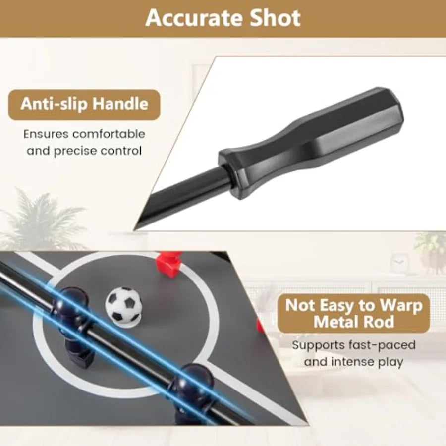 Premium 54-Inch Foosball Table - Full-Size Soccer Game with Accessories