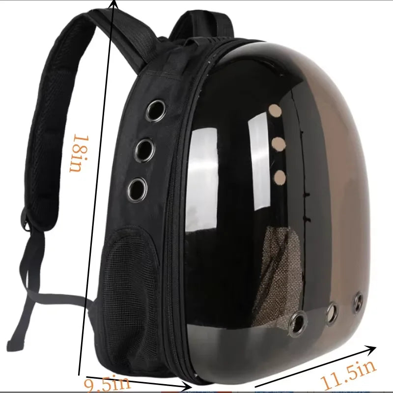 Premium Space Capsule Cat Carrier - Breathable Pet Travel Backpack