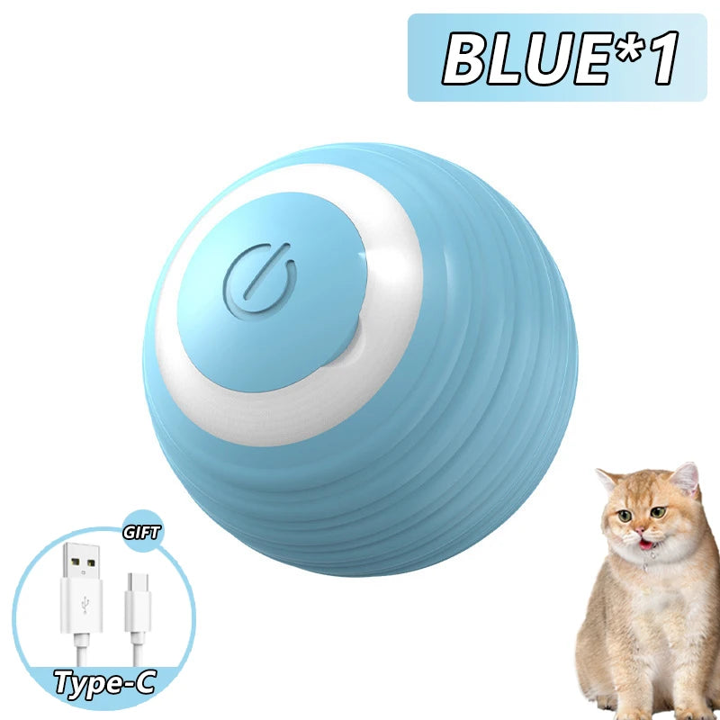 Premium Smart Interactive Cat Ball - Automatic Rolling Electronic Toy