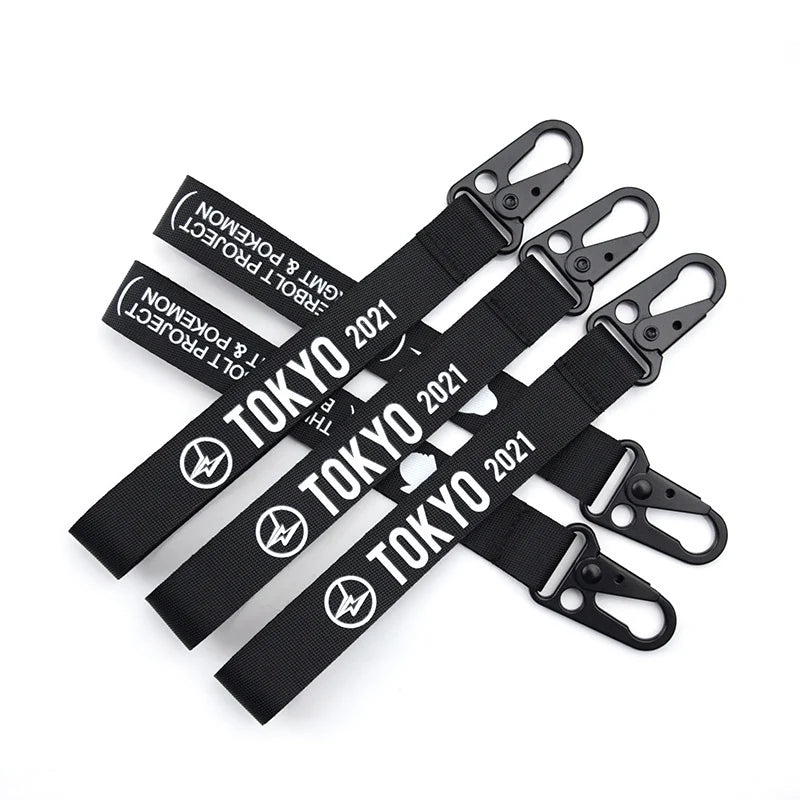50 Pcs Custom Printing Lanyard Car JDM Modified Cultural Key Chain With Personalized Logo Company Name Phone Number