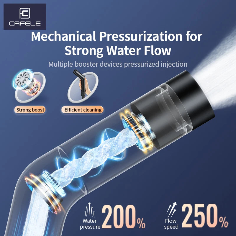 CAFELE High Pressure Portable Water Gun Kit - Adjustable Car Wash Spray Nozzle with Extended Hose