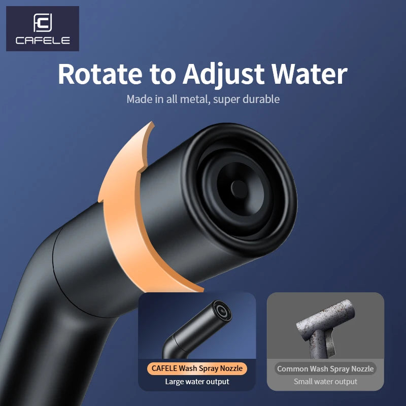 CAFELE High Pressure Portable Water Gun Kit - Adjustable Car Wash Spray Nozzle with Extended Hose