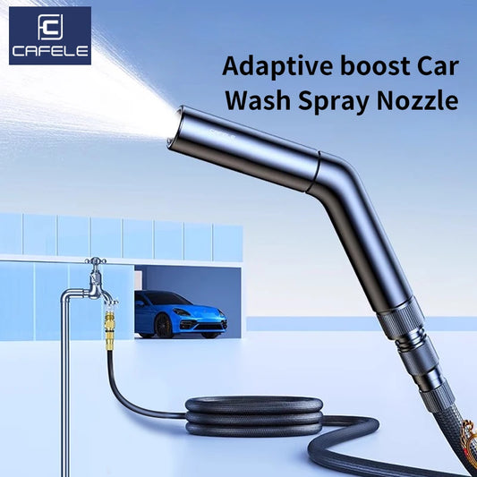 CAFELE High Pressure Portable Water Gun Kit - Adjustable Car Wash Spray Nozzle with Extended Hose