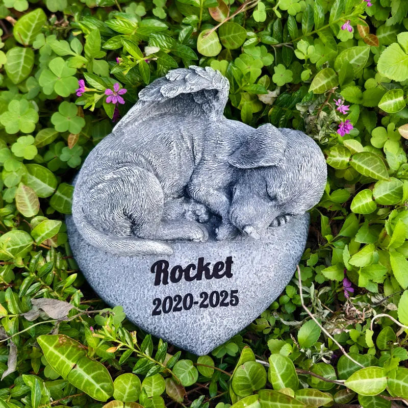 Customizable Cute Love Dog Decor - Halloween Home Decor & Cheap Room Decor Resin Craft Ornament
