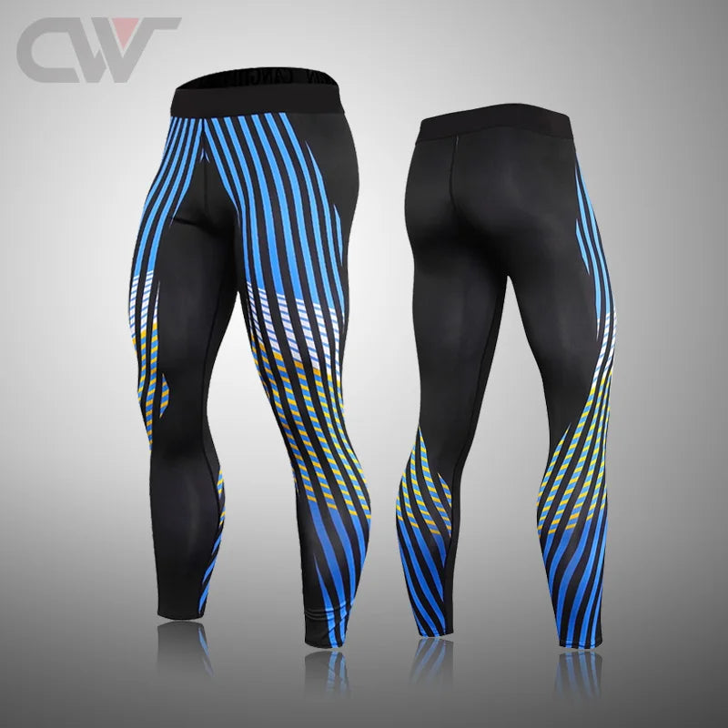 Winter New Men Ski Thermal Underwear Sets Compression Sweat Quick Drying Cycling Thermo Underwear Men Clothing Long Johns