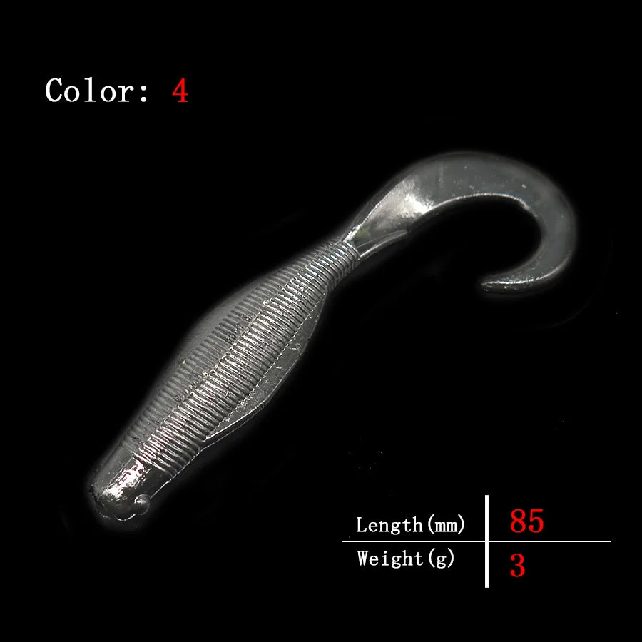 Premium Silicone Fishing Lures - 10-Piece Swimbait Set 8.5cm