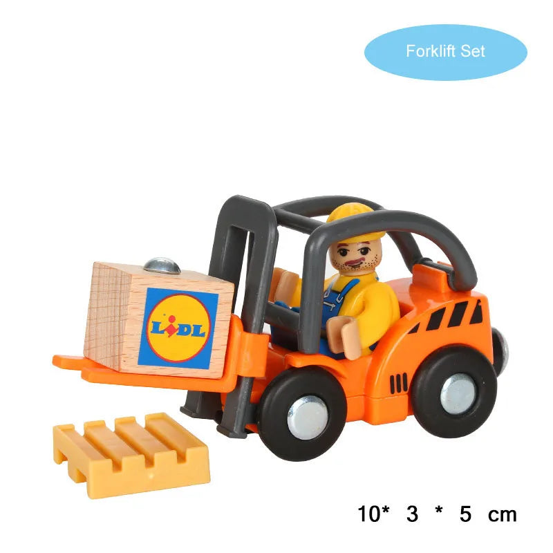New Fire Truck Magnetic Train Car Ambulance Police Car Fire Truck Compatible Brio Wood Train Track Children's Toys