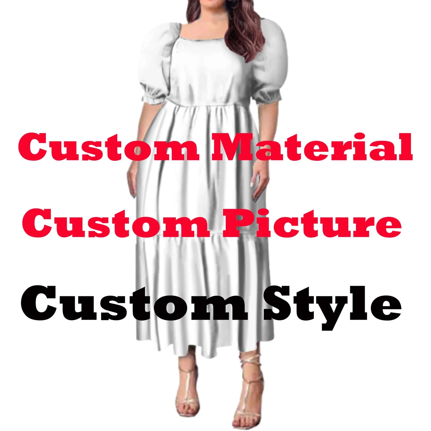 High Quality Hawaiian Tropical Style Design Women's Bubble Sleeve Dress Polynesian Plus Size Women Clothing TE PA Casual Dresses