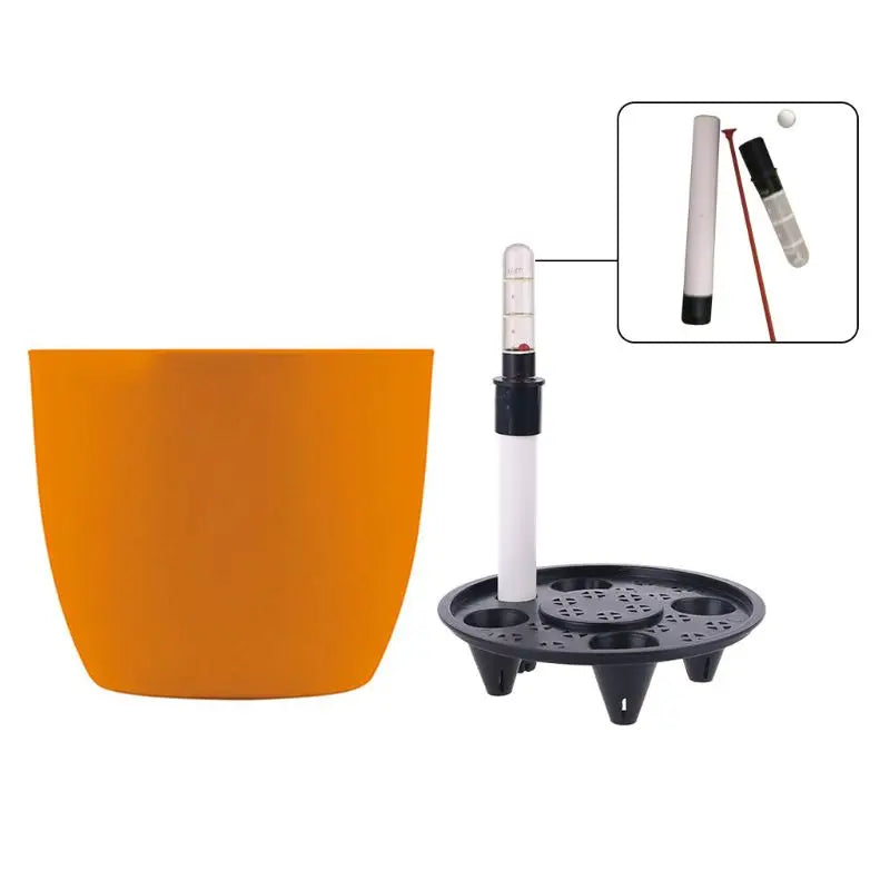 Self-Watering Indoor Planter Pot with Water Level Indicator - 6x5 Inch