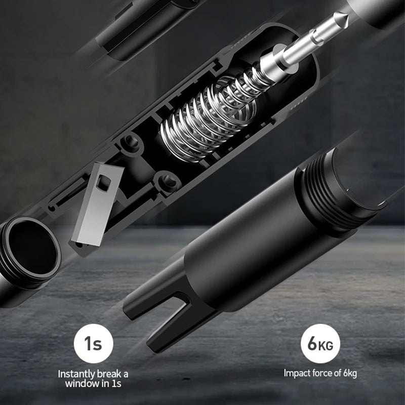 Baseus Emergency Car Safety Hammer - Window Breaker & Seat Belt Cutter Tool Kit