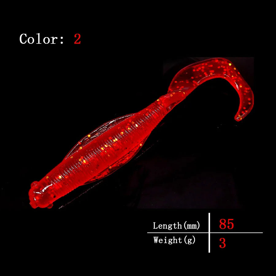 Premium Silicone Fishing Lures - 10-Piece Swimbait Set 8.5cm