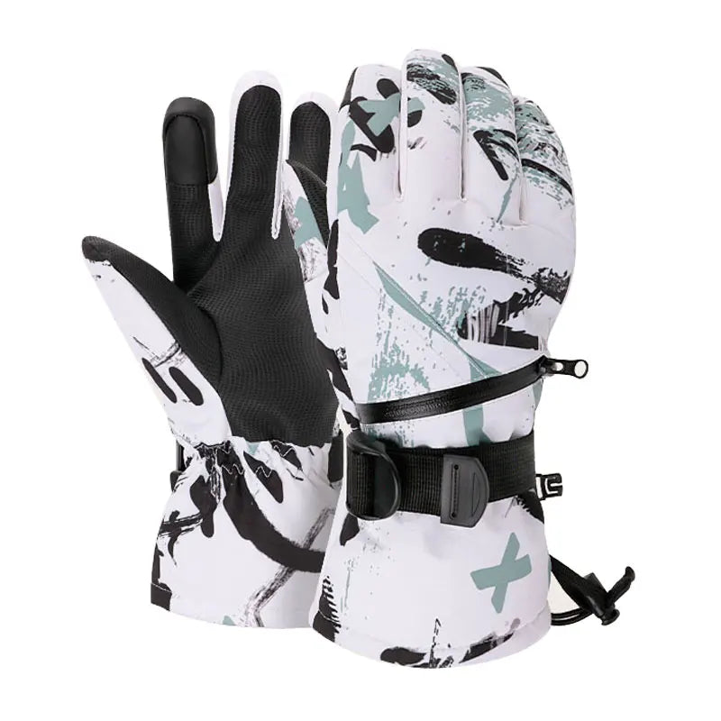 Thermal Fingers Touch Screen Ski Gloves Men Women Winter Fleece Waterproof Warm Snowboard Snow Gloves for Skiing Riding