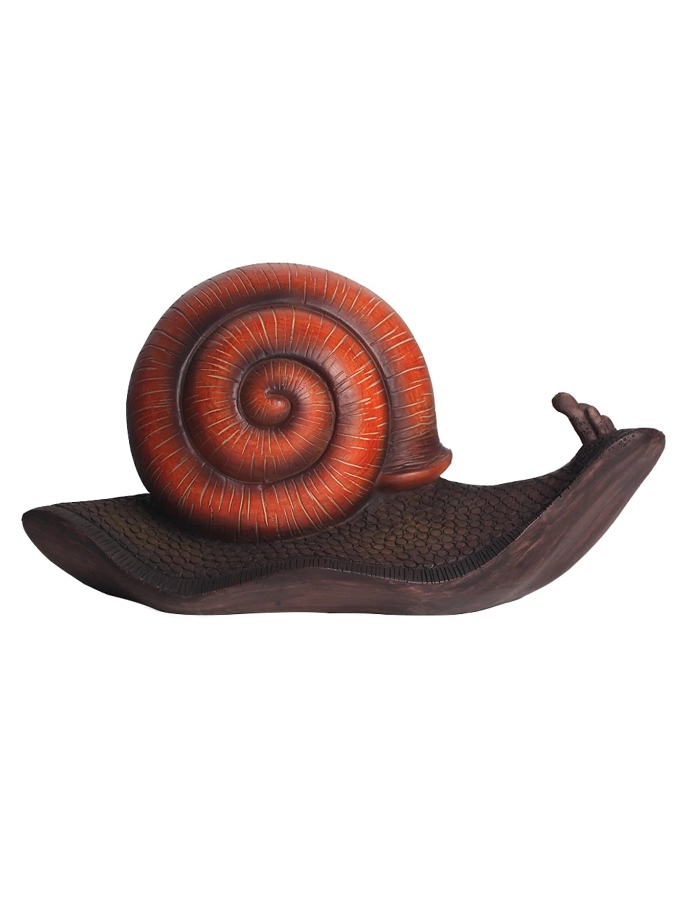 Vivid Resin Snail Figurine Detailed Animal Sculpture with Spiral Shell for Garden & Home Decor Display Art Pattern Painting