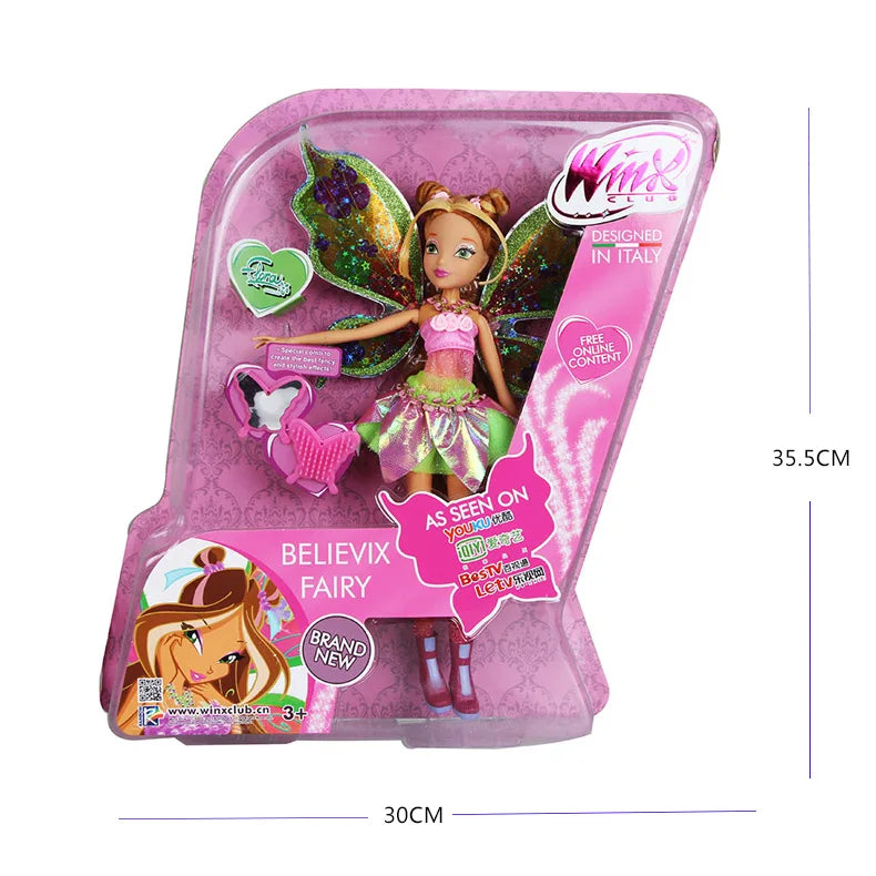 Premium Fairy Doll Collection - Rainbow Colorful Fashion Dolls 26cm