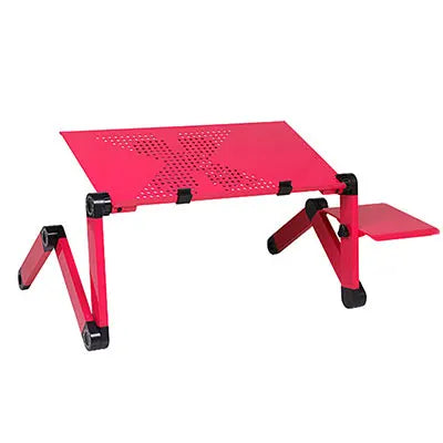 Adjustable Aluminum Laptop Stand - Portable Folding Desk for Bed & Study