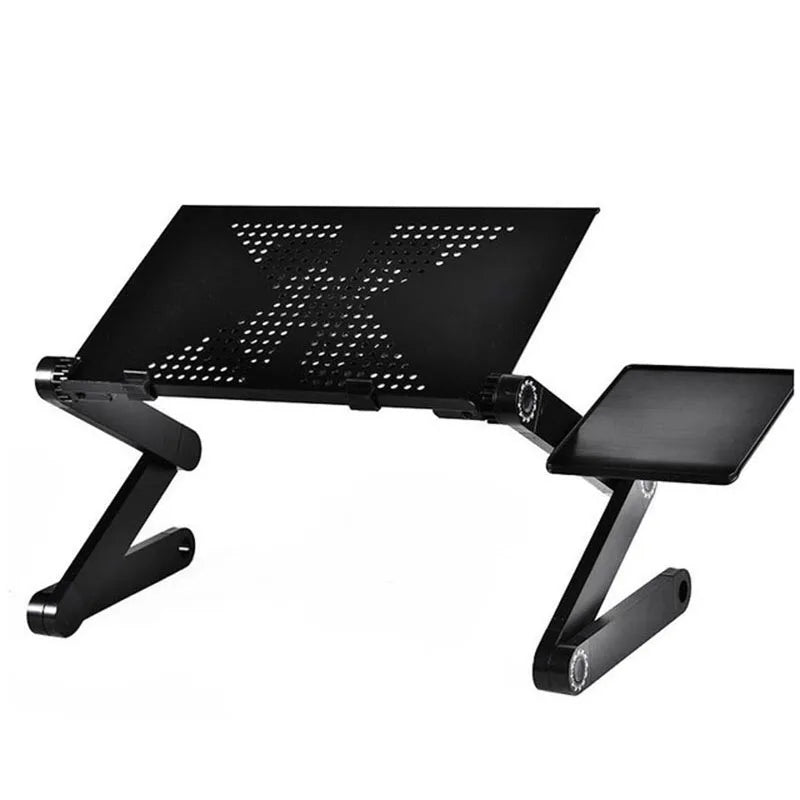Adjustable Aluminum Laptop Stand - Portable Folding Desk for Bed & Study