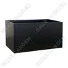 Luxury Small Black Galvanized Steel Planters Home Decor Floor Stand Square Garden Pots