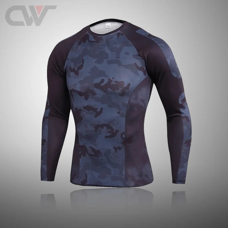 Winter New Men Ski Thermal Underwear Sets Compression Sweat Quick Drying Cycling Thermo Underwear Men Clothing Long Johns