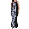 Pacific Island Art Design Mermaid Bridesmaid Dresses TE PA Melanesia Folk Hand-painted Plus Size Women's Dresses 5XL 6XL 7XL